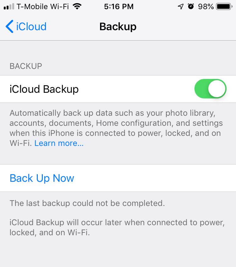 iCloud Backup